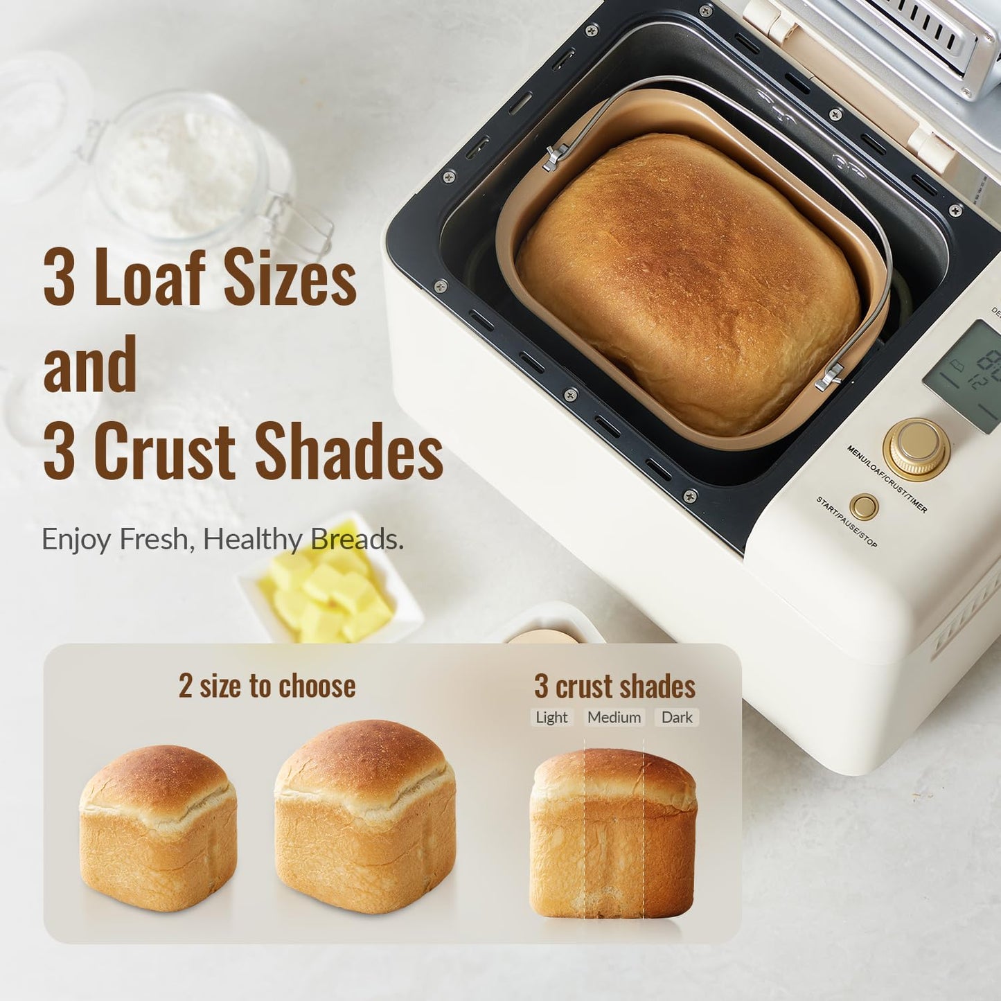 15 In 1 Automatic Bread Maker With Gluten Free Mode  [FREE SHIPPING]