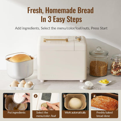 15 In 1 Automatic Bread Maker With Gluten Free Mode  [FREE SHIPPING]