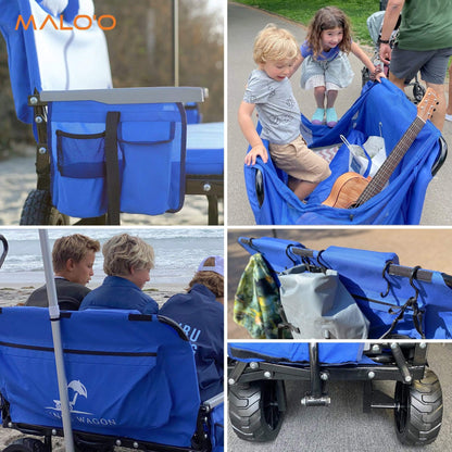 3-in-1 Lounge  – Utility Wagon, Folding Chair, and Integrated Umbrella [FREE SHIPPING]