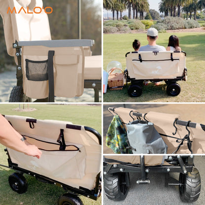 3-in-1 Lounge  – Utility Wagon, Folding Chair, and Integrated Umbrella [FREE SHIPPING]